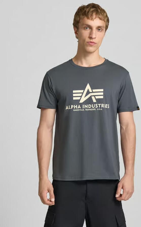 Alpha industries T-shirt met labeldetail model 'BASIC' - Foto 4
