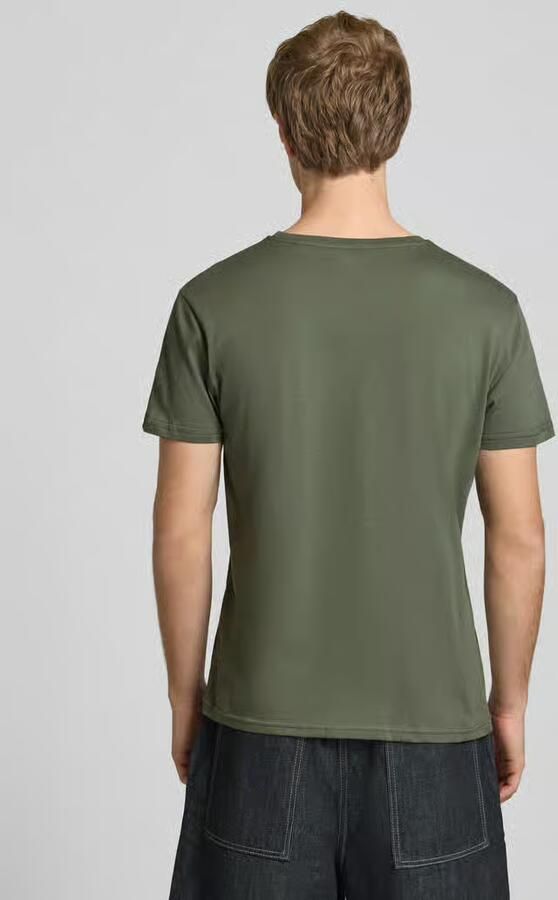 Alpha industries T-shirt met labelprint model 'BASIC T'