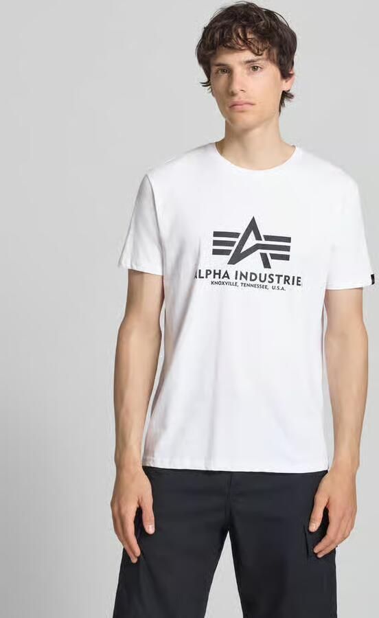 Alpha industries T-shirt met labelprint in een set van 2 stuks model 'BASIC' - Foto 5