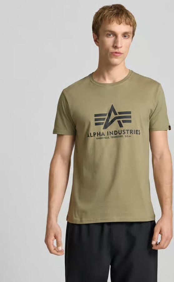 Alpha industries T-shirt met labelprint in een set van 2 stuks model 'BASIC' - Foto 5