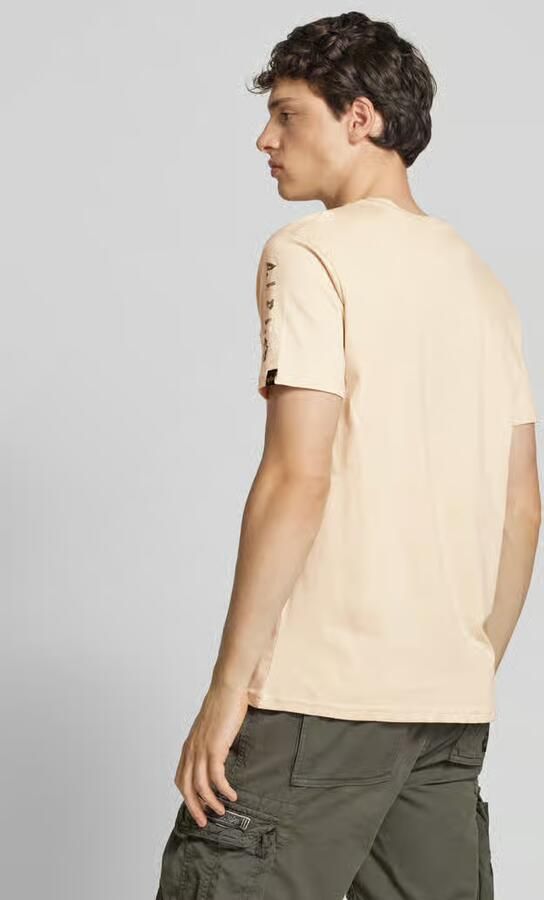Alpha industries T-shirt met ronde hals model 'Camo Sleeve'