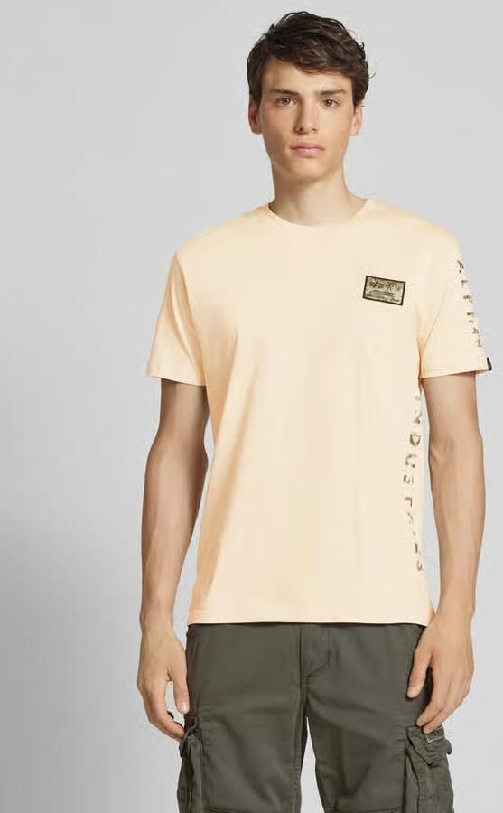 Alpha industries T-shirt met ronde hals model 'Camo Sleeve' - Foto 2