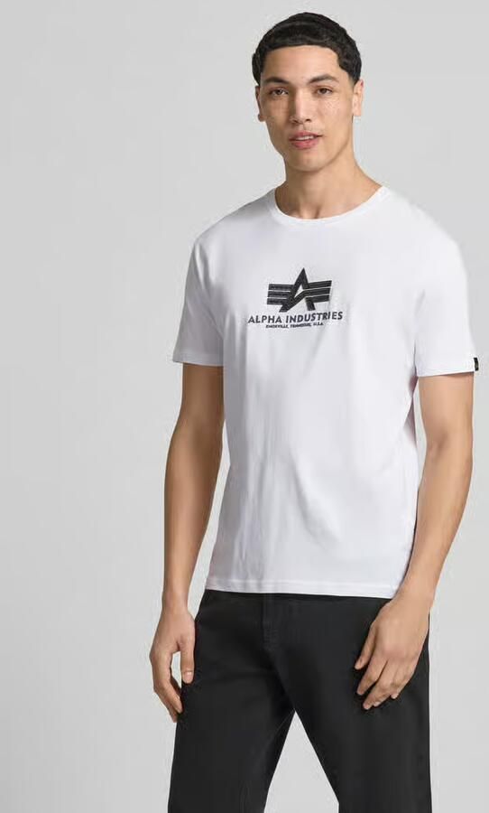 Alpha industries T-shirt van katoen model 'BASIC' - Foto 4