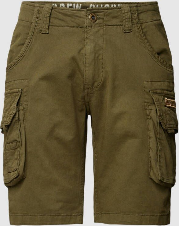 Alpha industries Crew Short Cargo shorts Kleding dark olive maat: 33 beschikbare maaten:29 30 31 32 33 38