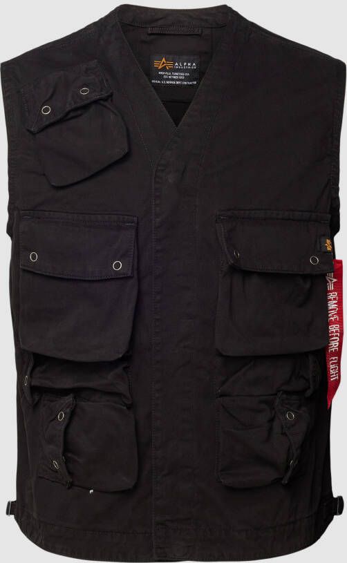 Alpha industries Military Vest Bodywarmers Kleding Black maat: L beschikbare maaten:M L