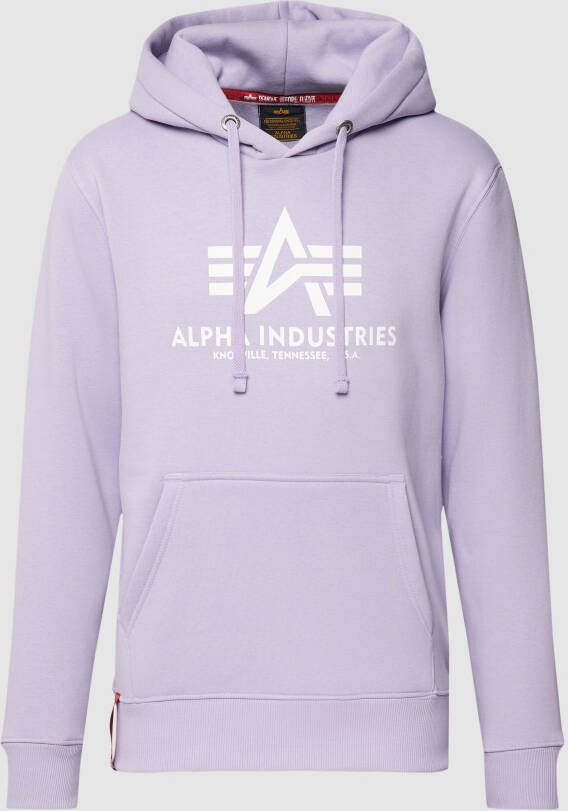Alpha industries Hoodie met labelprint