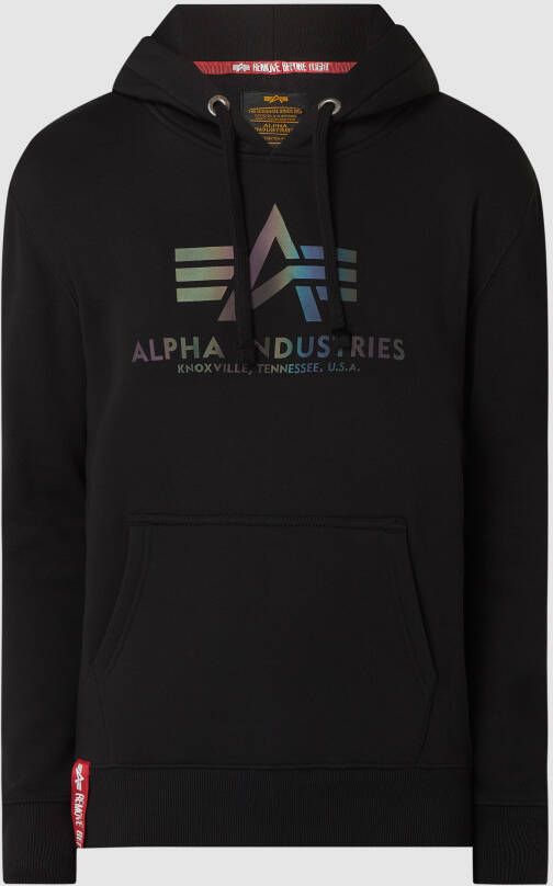 Alpha Industries Hoodie Men Hoodies Basic Hoodie Rainbow Refl. Print