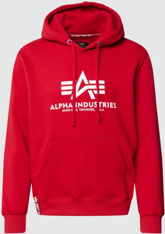 alpha industries Hoodie met logoprint