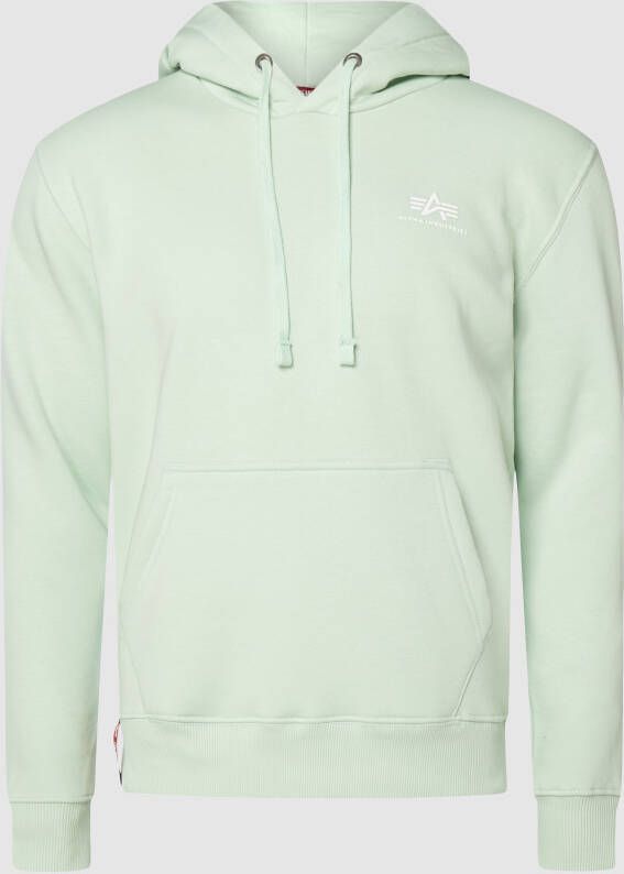 Alpha industries Hoodie met logoprint model 'Basic Hoody Small Logo'