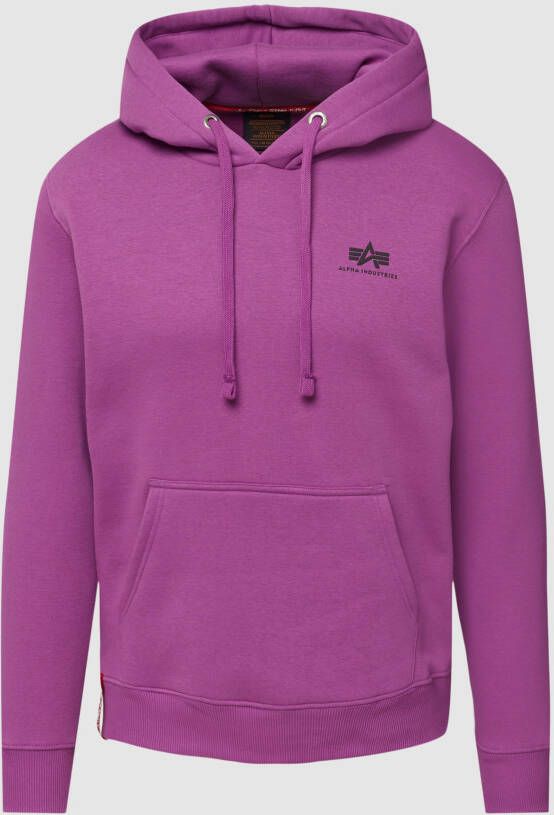Alpha industries Hoodie met logoprint model 'Basic Hoody Small Logo'