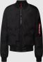 Alpha industries Emb Logo Ma-1 Gewatteerde Jas Black Heren - Thumbnail 2