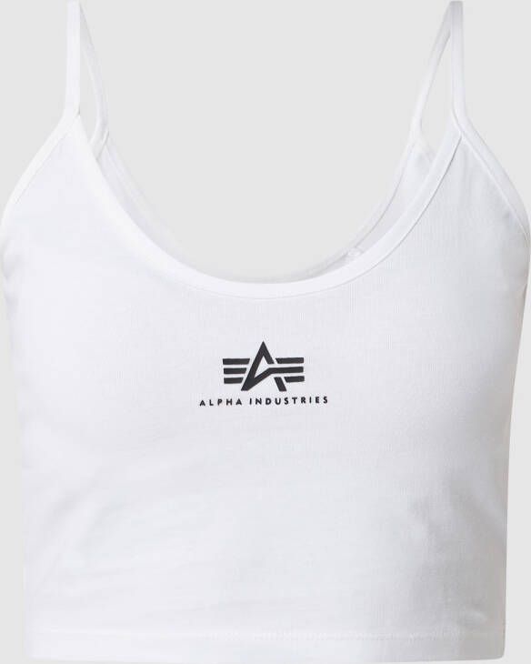 Alpha industries Basic Crop-top Sl T-shirts Kleding white maat: XS beschikbare maaten:XS M L