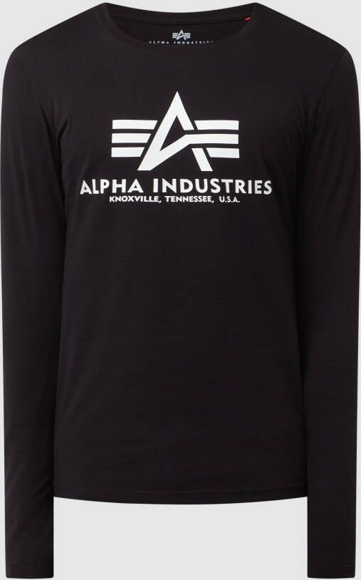 alpha industries Longsleeve met logoprint