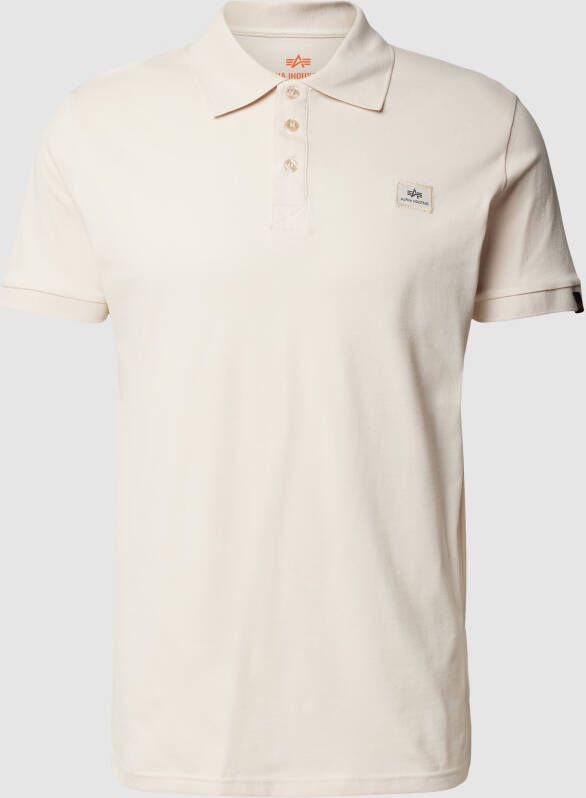 Alpha industries Poloshirt met logostitching model 'X-Fit'