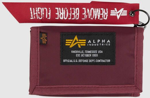 Alpha industries Portemonnee met klittenbandsluiting