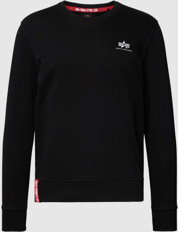 Alpha Industries Sweater Men Sweats & Hoodys Basic Sweater Small Logo