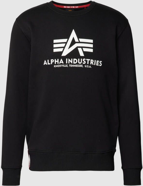 Alpha industries Sweatshirt met labelprint model 'BASIC'