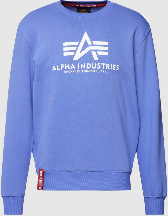 Alpha industries Sweatshirt met logoprint model 'BASIC SWEATER'
