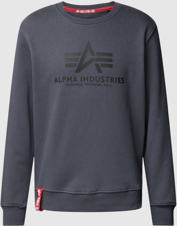 Alpha industries Sweatshirt met logoprint model 'BASIC SWEATER'