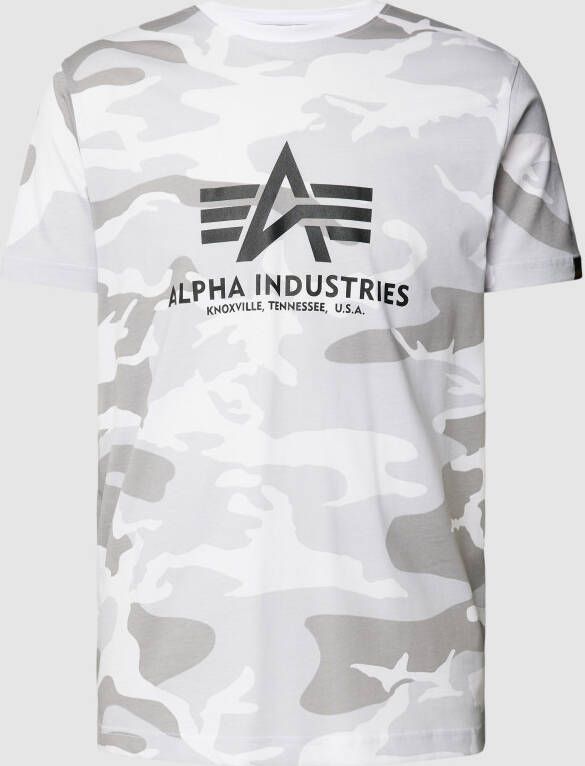 Alpha industries Basic T Camo T-shirts Kleding white camo maat: M beschikbare maaten:M L