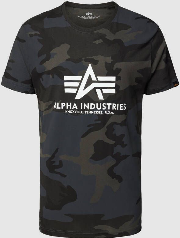 Alpha industries Basic T Camo T-shirts Kleding black camo maat: L beschikbare maaten:S M L