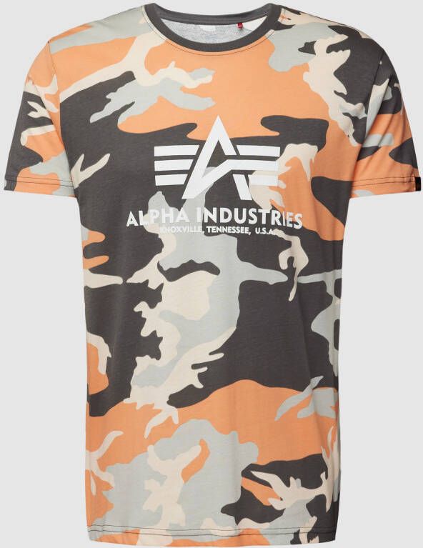 Alpha industries T-shirt met camouflagemotief