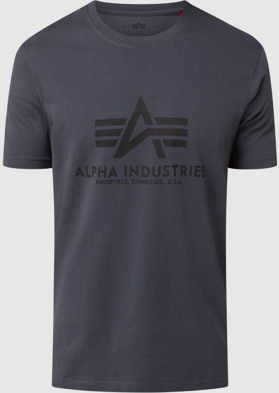 Alpha industries T-shirt van katoen met logoprint model 'BASIC T'