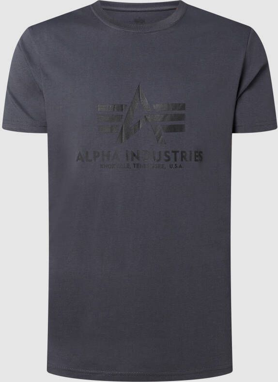 Alpha industries T-shirt van katoen met logoprint model 'BASIC T'