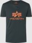 Alpha industries Basic T-shirts Kleding dark petrol maat: M beschikbare maaten:S M - Thumbnail 1