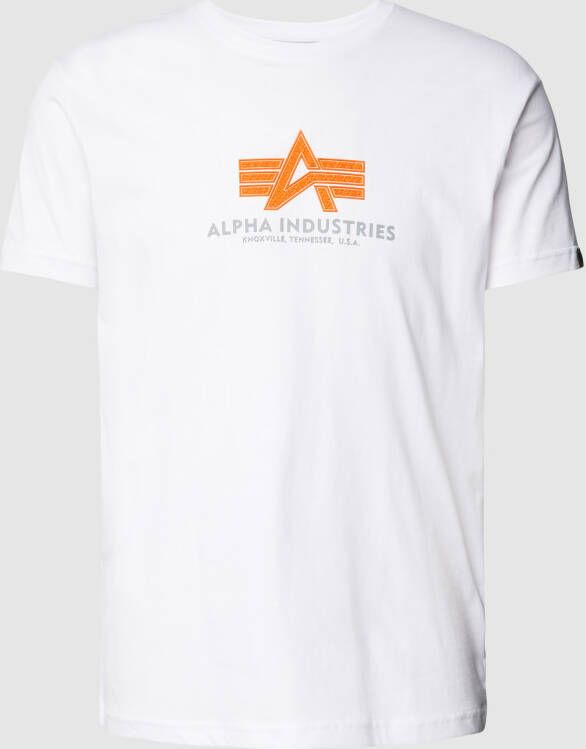 Alpha industries T-shirt met labelprint model 'BASIC'