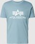 Alpha industries T-shirt met labelprint model 'BASIC' - Thumbnail 2