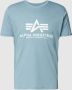 Alpha industries T-shirt met labelprint model 'BASIC' - Thumbnail 1