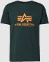 Alpha industries Basic T-shirts Kleding dark petrol maat: M beschikbare maaten:S M - Thumbnail 2