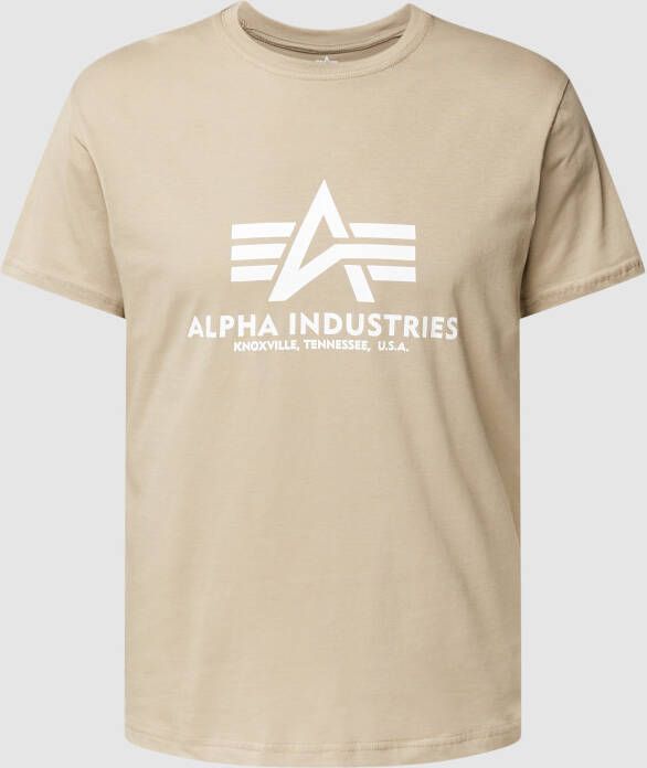 Alpha industries T-shirt met labelprint model 'BASIC T'