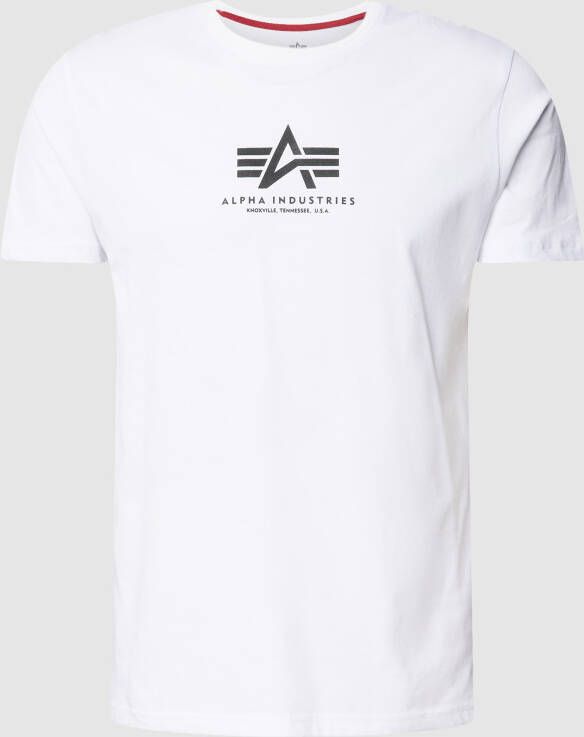 Alpha industries Basic T Ml T-shirts Kleding white maat: XXL beschikbare maaten:S M XXL XXXL