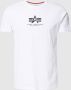 Alpha industries Basic T Ml T-shirts Kleding white maat: XXL beschikbare maaten:S M XXL XXXL - Thumbnail 1