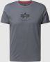 Alpha industries Basic T Ml T-shirts Kleding greyblack black maat: XXL beschikbare maaten:S XXL - Thumbnail 1