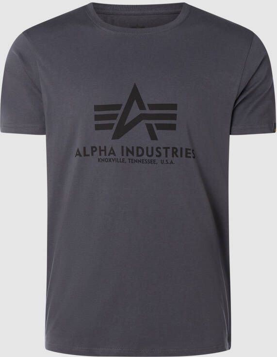Alpha industries T-shirt van katoen met logoprint model 'BASIC T'