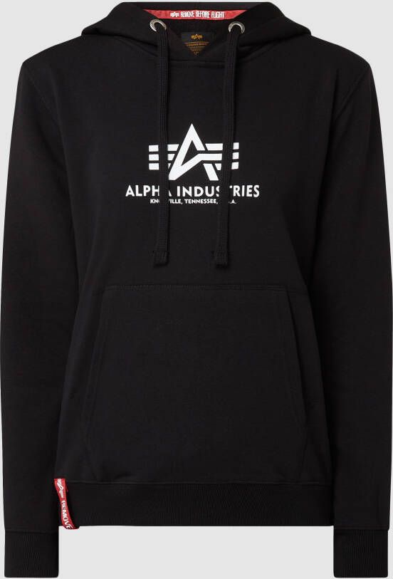 Alpha industries Dames Sweatshirt Nieuwe Basic Hoody WMN 196032 03 XS Zwart Dames