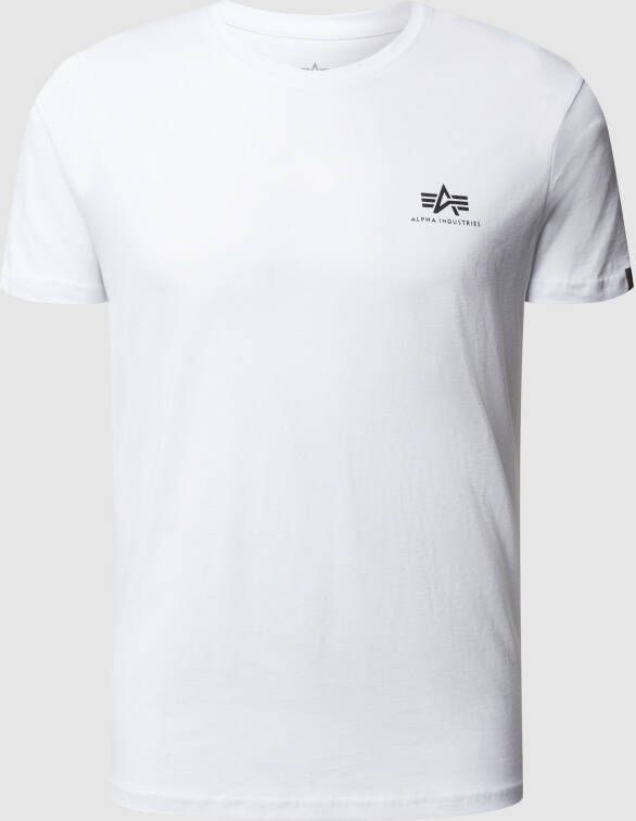 Alpha industries Basic Small Logo T-shirts Kleding white maat: L beschikbare maaten:S M L XL XXL XXXL