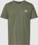Alpha industries T-shirt met logoprint model 'BASIC T SMALL LOGO' - Thumbnail 1