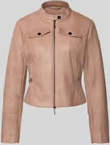Amber & June slim fit jas in leerlook