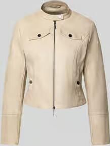 Amber & June slim fit jas in leerlook