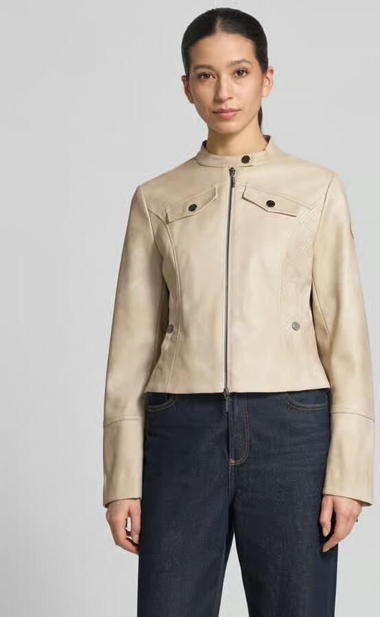 Amber & June slim fit jas in leerlook - Foto 2