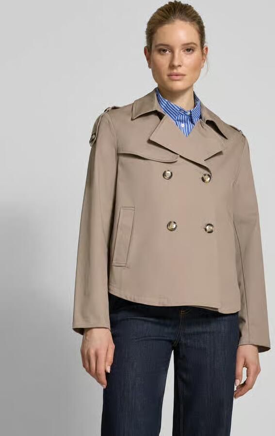 Amber & June Trenchcoat met strookzakken - Foto 2