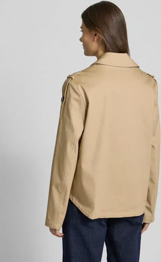 Amber & June Katoenen Trenchcoat met Klassieke Elementen Beige Dames - Foto 4