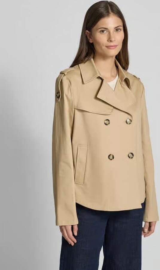 Amber & June Katoenen Trenchcoat met Klassieke Elementen Beige Dames - Foto 5
