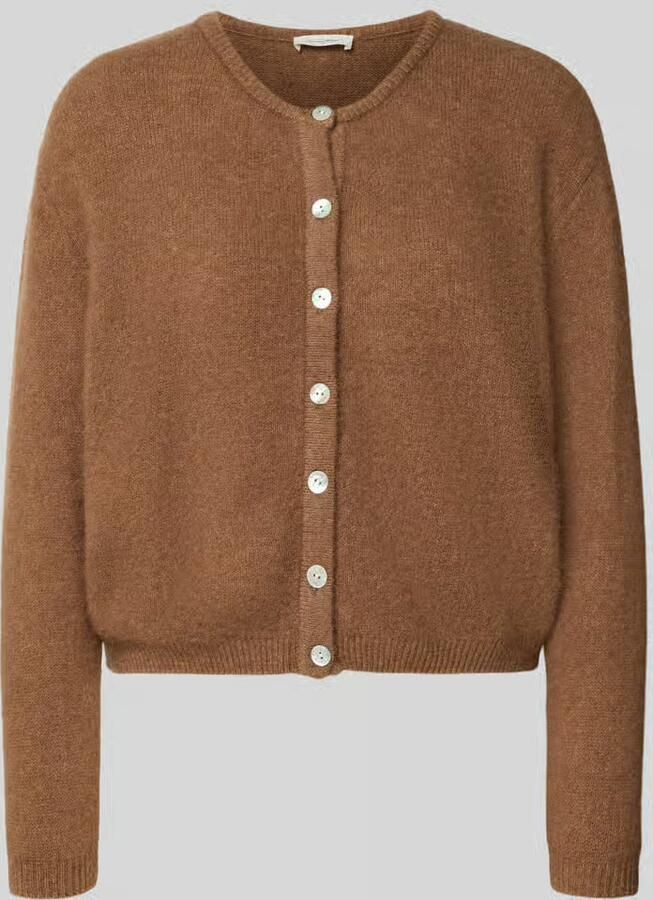 American vintage cardigan in relaxed fit van mix van wol en alpaca model 'VITOW'