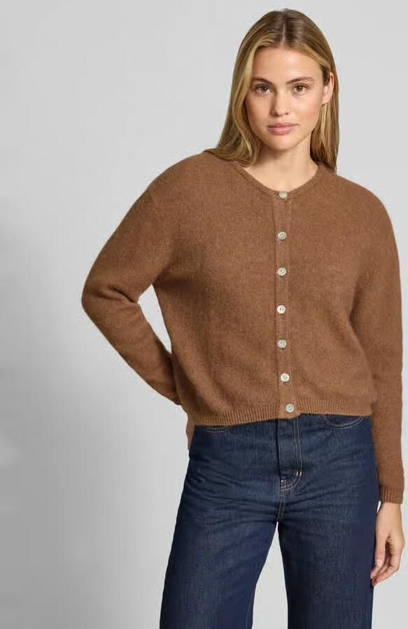 American vintage cardigan in relaxed fit van mix van wol en alpaca model 'VITOW' - Foto 2