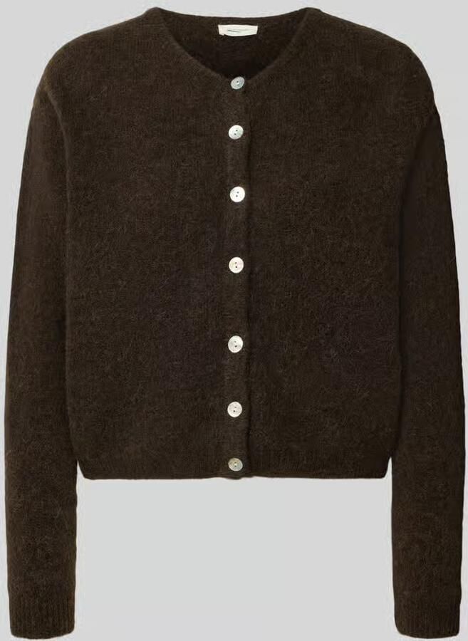 American vintage cardigan in relaxed fit van mix van wol en alpaca model 'VITOW'